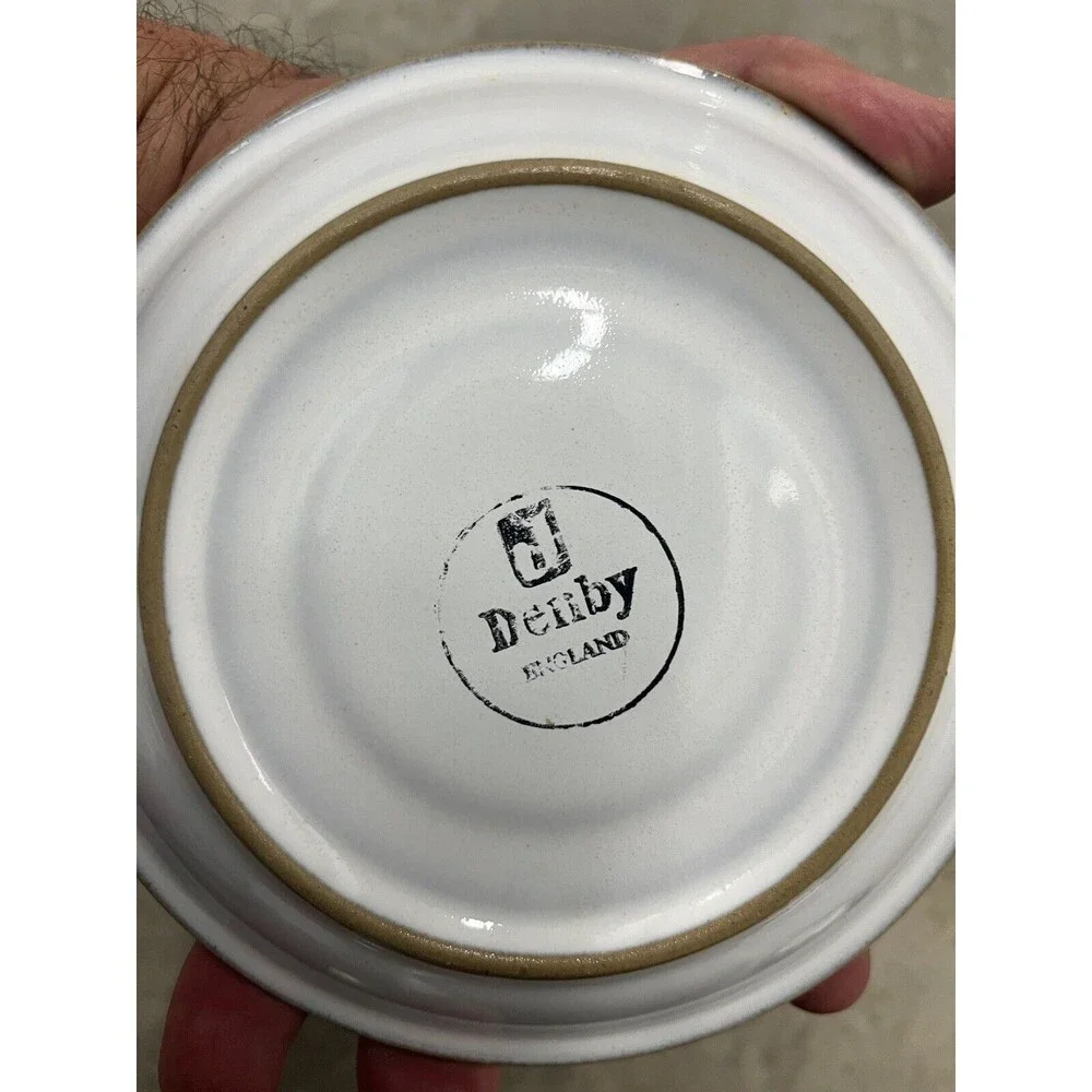 Denby Blue Castile Saucers - Set Of 3.
